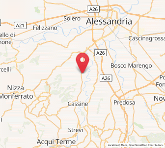 Map of Gamalero, Piedmont