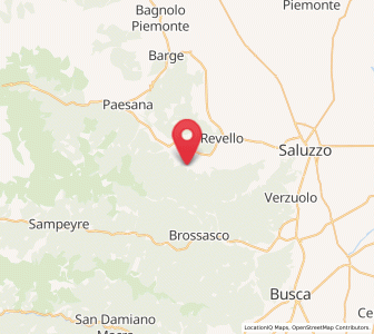 Map of Gambasca, Piedmont