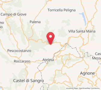 Map of Gamberale, Abruzzo