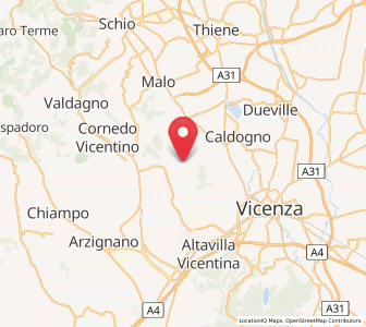 Map of Gambugliano, Veneto