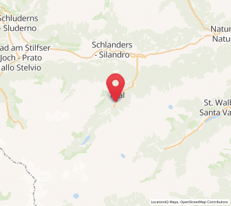 Map of Martell, Trentino-Alto Adige