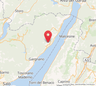 Map of Gardola, Lombardy