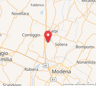 Map of Gargallo, Emilia-Romagna