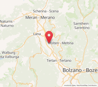 Map of Gargazon, Trentino-Alto Adige