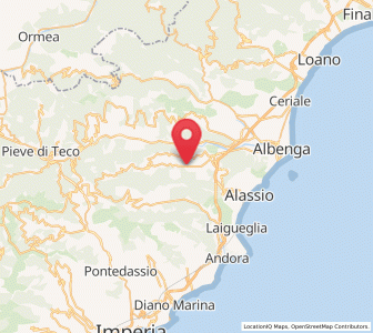 Map of Garlenda, Liguria
