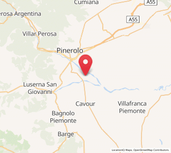 Map of Garzigliana, Piedmont