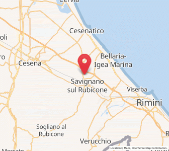 Map of Gatteo-Sant'Angelo, Emilia-Romagna