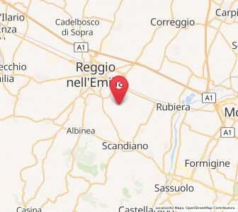 Map of Gavasseto, Emilia-Romagna