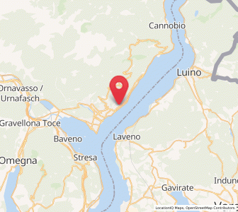 Map of Ghiffa, Piedmont