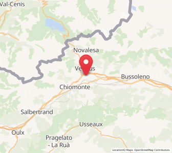 Map of Giaglione, Piedmont