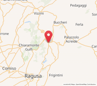 Map of Giarratana, Sicily