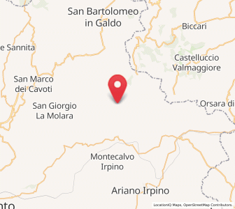 Map of Ginestra degli Schiavoni, Campania