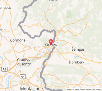 Map of Görz, Friuli Venezia Giulia