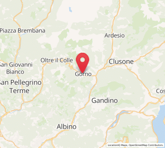 Map of Gorno, Lombardy