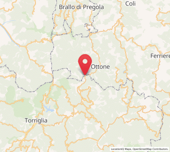 Map of Gorreto, Liguria