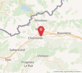 Map of Gravere, Piedmont