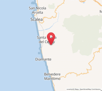Map of Grisolia Lido, Calabria