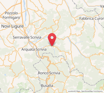 Map of Grondona, Piedmont