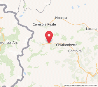 Map of Groscavallo, Piedmont