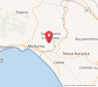 Map of Grunuovo-Campomaggiore San Luca, Lazio