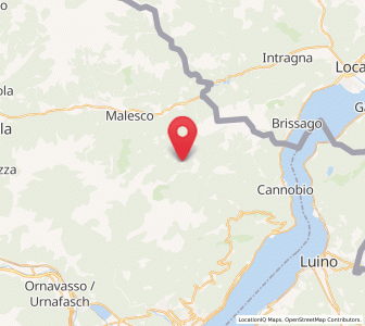 Map of Gurro, Piedmont