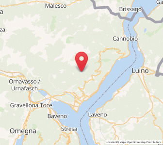 Map of Intragna, Piedmont