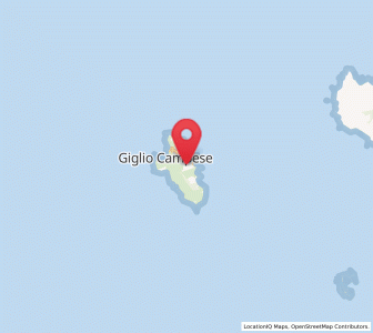 Map of Isola del Giglio, Tuscany