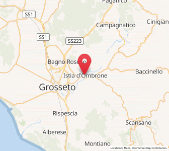 Map of Istia D'Ombrone-Le Stiacciole, Tuscany