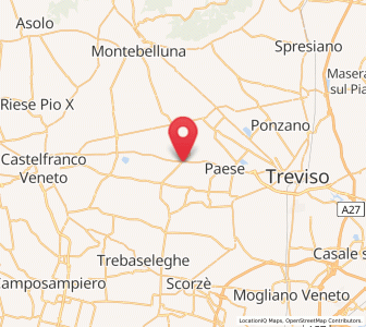 Map of Istrana, Veneto