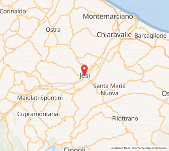 Map of Jesi, The Marches