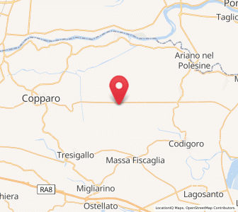 Map of Jolanda di Savoia, Emilia-Romagna