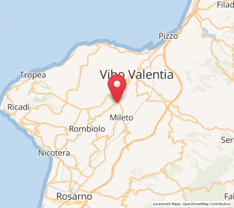Map of Jonadi, Calabria