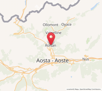 Map of Roisan, Aosta Valley
