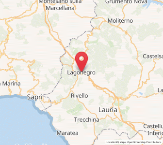 Map of Lagonegro, Basilicate