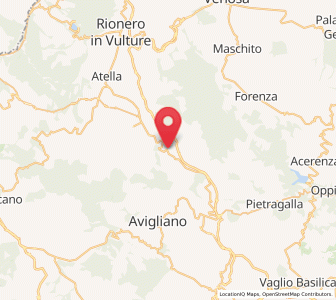 Map of Lagopesole, Basilicate