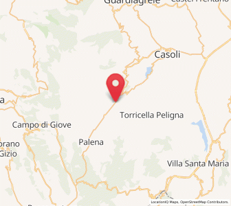 Map of Lama dei Peligni, Abruzzo