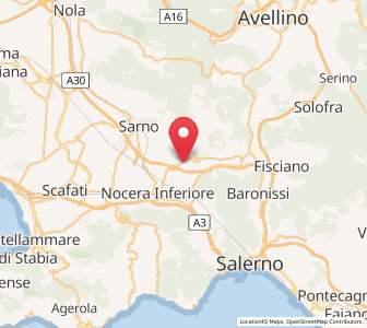 Map of Lanzara, Campania