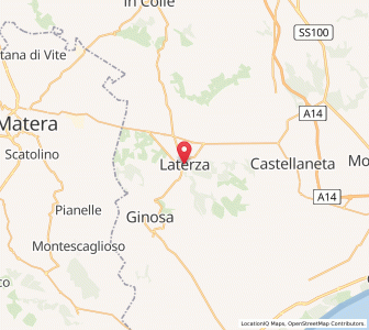 Map of Laterza, Apulia