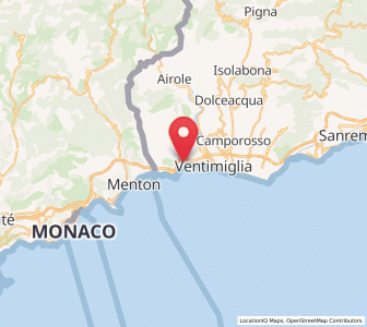 Map of Latte, Liguria