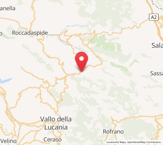 Map of Laurino, Campania