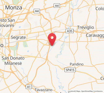 Map of Lavagna, Lombardy
