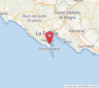 Map of Le Grazie, Liguria