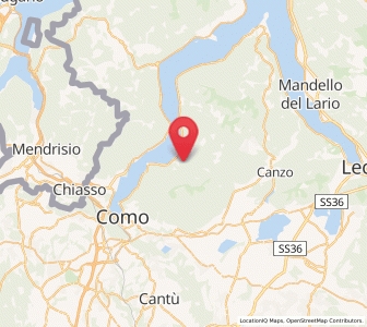 Map of Lemna, Lombardy