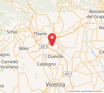 Map of Levà, Veneto