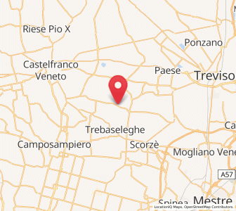 Map of Levada, Veneto
