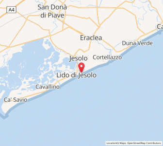 Map of Lido di Jesolo, Veneto