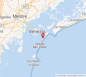 Map of Lido, Veneto