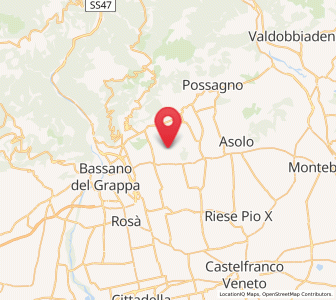 Map of Liedolo, Veneto