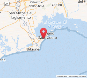 Map of Lignano, Friuli Venezia Giulia