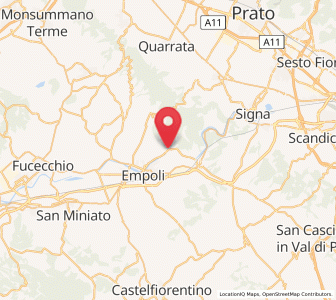 Map of Limite, Tuscany